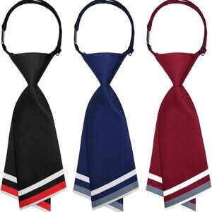 Women's Polyester Pre-tied Striped Tie Adjustable School Dress Office